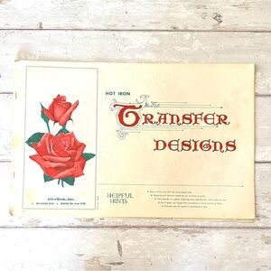 Tri-chem Liquid Embroidery Florals & Flowers Hot Iron Transfers NEW